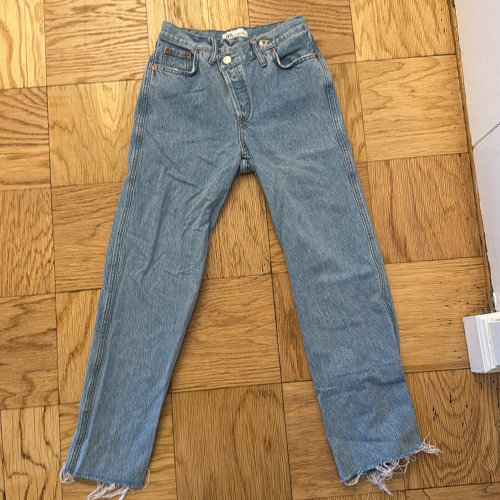 Zara ZW Crossed Full Length Jeans